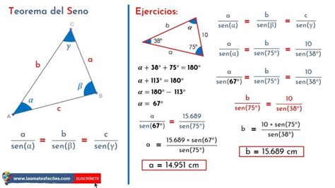 Descubre Los Ejercicios Resueltos Del Teorema Del Seno Domina Las