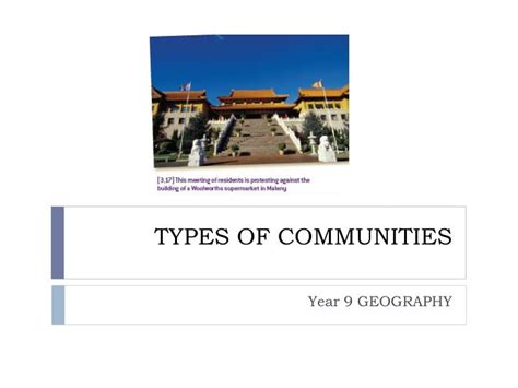 Ppt Types Of Communities Powerpoint Presentation Free Download Id