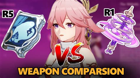 Which Is BEST R5 Widsith Vs R1 Kagura Verity Weapon Comparsion Yae