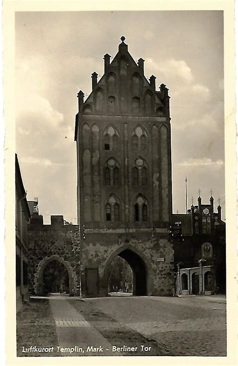 Ansichtskarte Luftkurort Templin Mark Berliner Tor Museum für