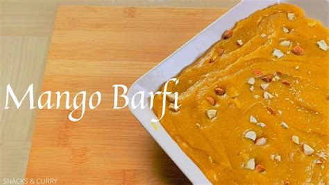 Mango Burfi Recipe । Mango Fudge Recipe । How To Make Mango Barfi आम