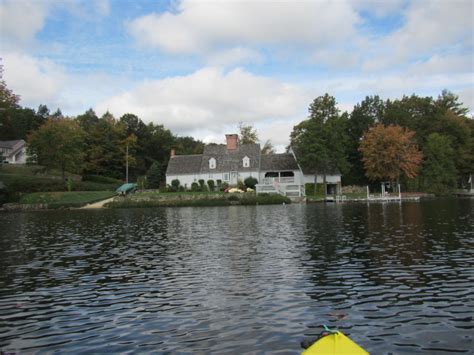 Boston Kayaker Kayaking On Pascoag Reservoir Aka Echo Lake In