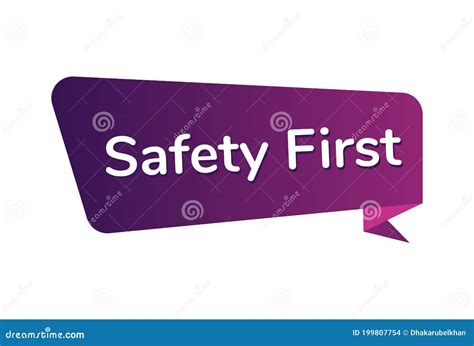 Safety First Image Vector, Safety First Banner Design Stock Vector ...