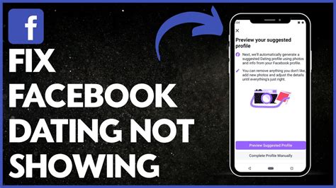 How To Fix Facebook Dating Not Showing Quick Fix Youtube