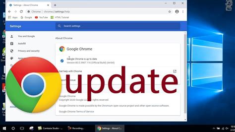 How To Upgrade Update Google Chrome Browser Youtube