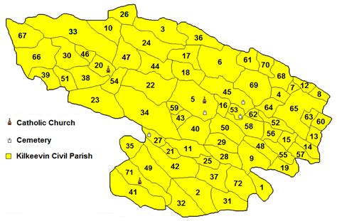 Townland map RC Parish of Kilkeevin