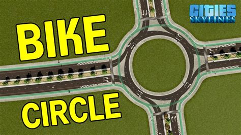 I Made A Bike Safe Roundabout With Protected Lanes Junction For