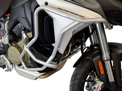 Crash Bars For Ducati Multistrada V Bunker Silver Right Side