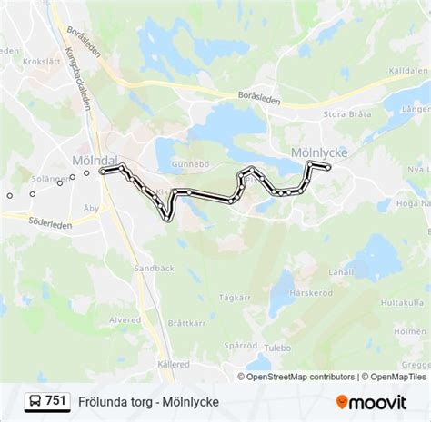 751 Route Schedules Stops Maps Mölnlycke Station Updated