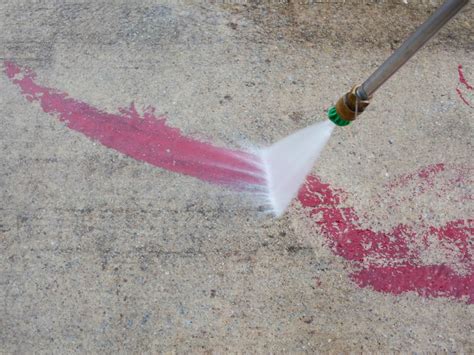 Using Pressure Washer For Cleaning Paint From Concrete Paint Remover