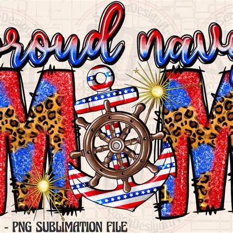 Navy Mom Svg Etsy