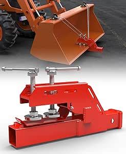 Amazon New Upgraded Clamp On Tractor Bucket Hitch Receiver