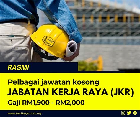 Jawatan Kosong Jabatan Kerja Raya JKR Oktober 2024