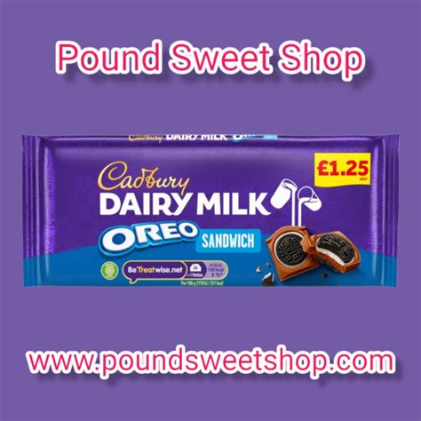 Cadbury Dairy Milk Oreo Sandwich Bar 96g Pound Sweet Shop