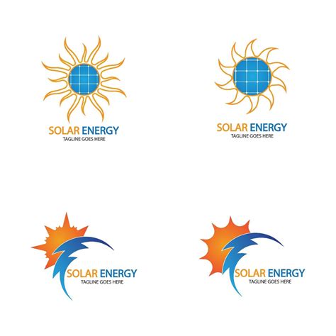 Plantilla De Diseño De Logotipo De Energía Solar De Sol Diseños De Logotipos De Tecnología