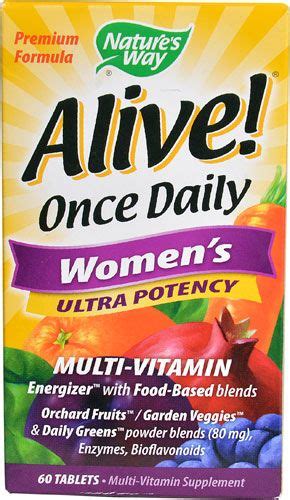 Natures Way Alive Womens Ultra Multivitamin High Potency Formula 60 Tablets Vitamins