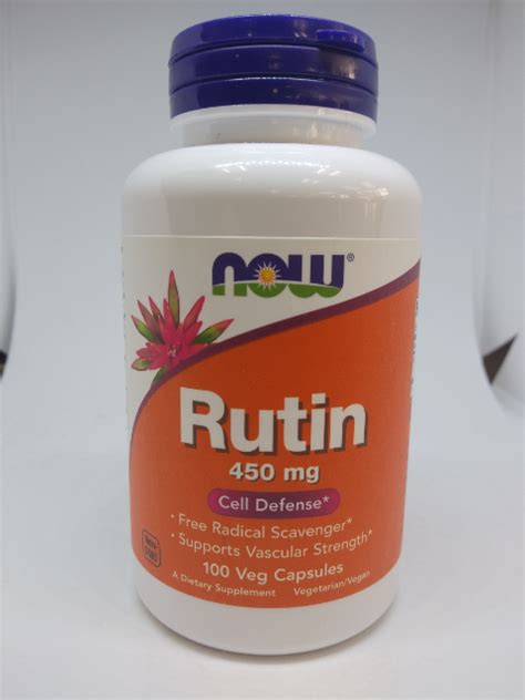 Rutin 450 Mg 100 Veg Capsules Knowles Wellness