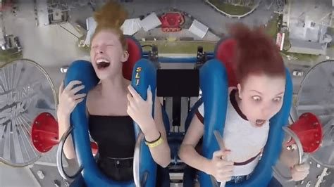 Opposite reactions girls (from a viral Slingshot ride video) : r ...