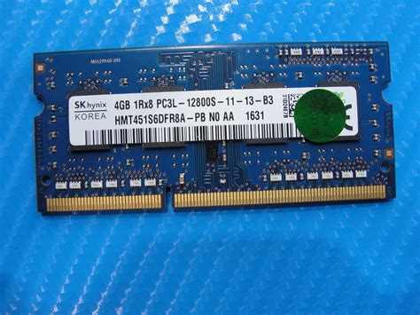 Dell 5559 SKhynix SO-DIMM 4Gb Memory PC3L-12800S-11-13-B3 HMT451S6DFR8A ...