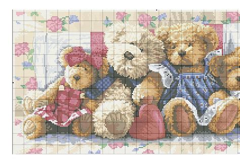 Points De Croix Famille Ours Part 1 Counted Cross Stitch Kits