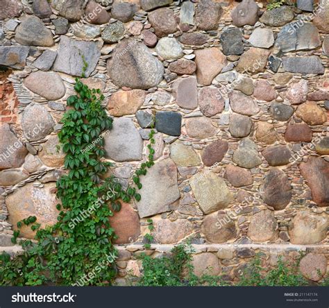 Medieval Stone Wall Castle Background Texture Stock Photo 211147174 ...