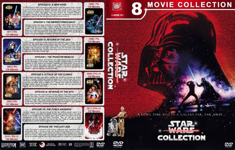 Star Wars Movie Collection Dvd Star Wars Collection 8 1980 2017 R1