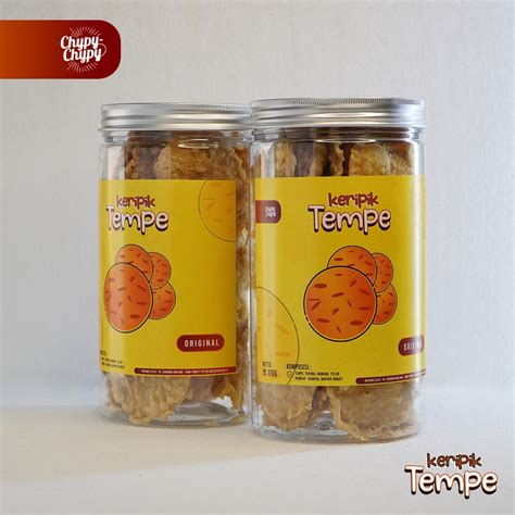 Jual Keripik Tempe Original Chypy Kemasan Toples Shopee Indonesia