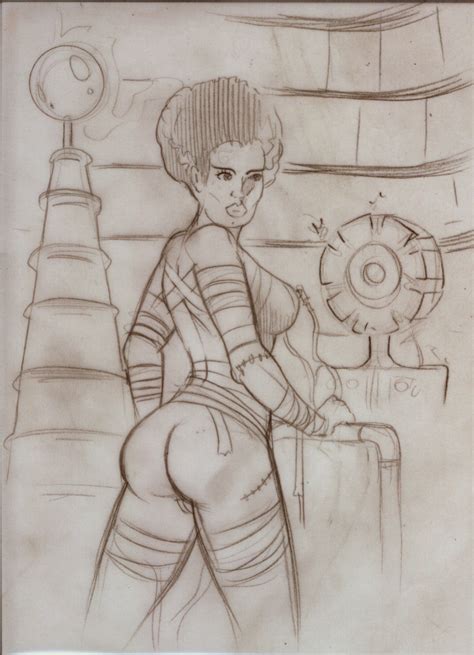 Bride Of Frankenstein Sketch By MJBivouac Hentai Foundry