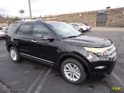 2013 Tuxedo Black Metallic Ford Explorer Xlt 4wd 73054362 Photo 4