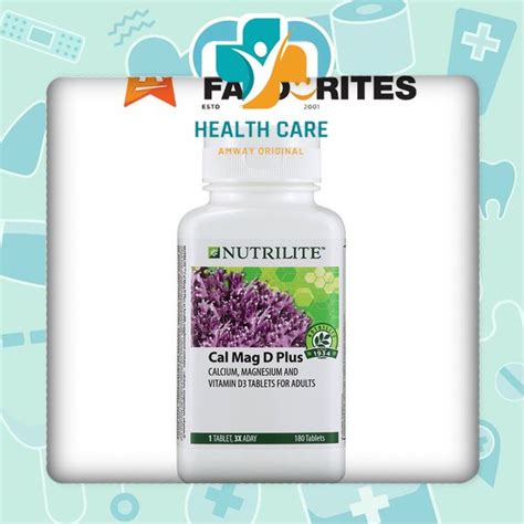 Amway Nutrilite Cal Mag D Plus 180 Tab Calcium Magnesium Mineral