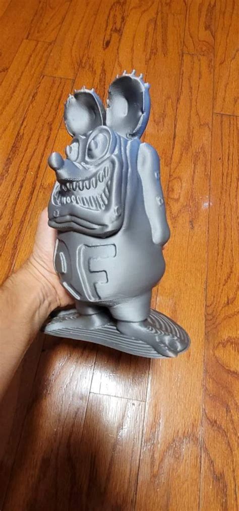 Rat Fink Model 3d Printed Replica Etsy