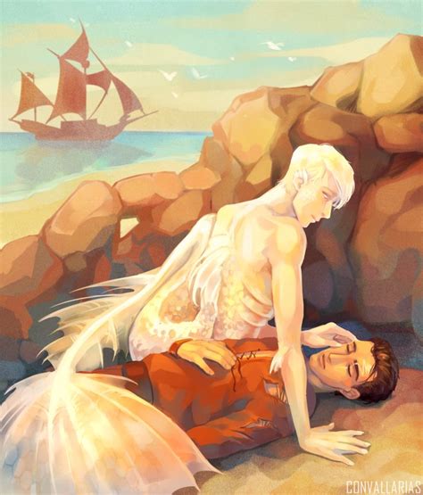 Drarry Mermaid AU 1 Oh No You Saved Him By Luska Chan Mermaid Art