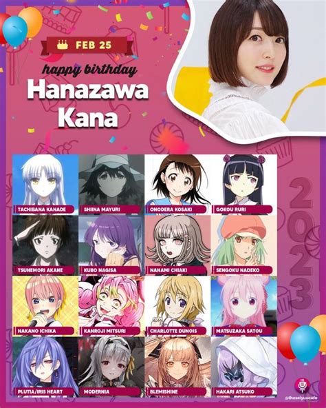 Happy 34th birthday to Hanazawa Kana! 🤍🎉 : r/seiyuu