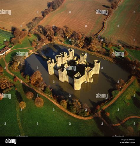 Aerial Image Of Bodiam Castle Late Medieval Moated Castle