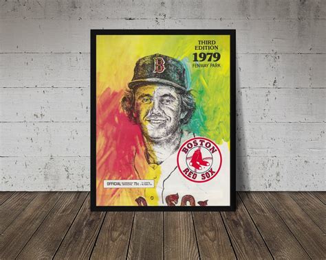 1979 BOSTON RED SOX Print Vintage Baseball Poster, Retro Baseball ...