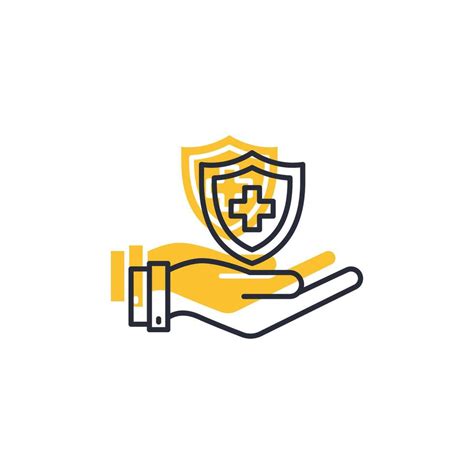 Health Insurance Icon Illustration Health Insurance Symbol Isolated On