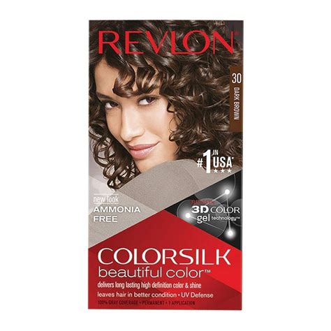 Tinte para cabello Revlon Colorsilk beautiful color 30 castaño oscuro