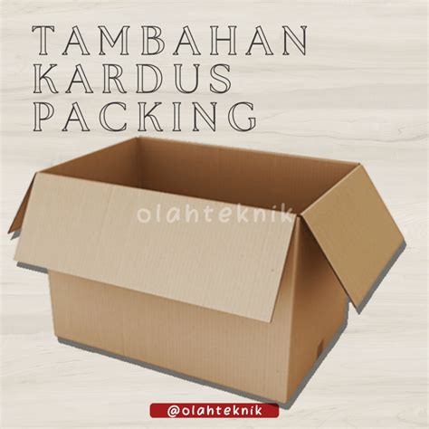 Jual Tambahan Ekstra Packing Kardus Kayu Ukuran Besar Kecil