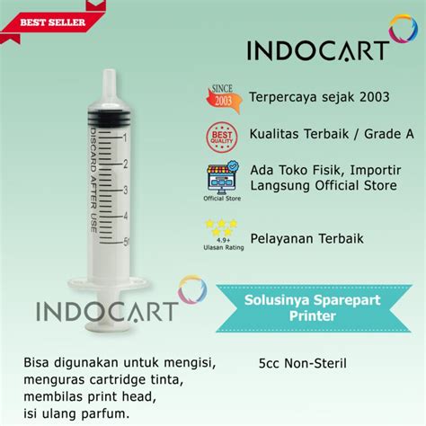 Syringe Spuid Spuit Jarum Suntik Suntikan Tinta 50cc 50ml 50 Cc Ml