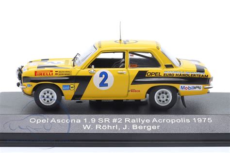 Opel Ascona 1 9 SR 2 Winner Rallye Acropolis 1975 Röhrl Berger