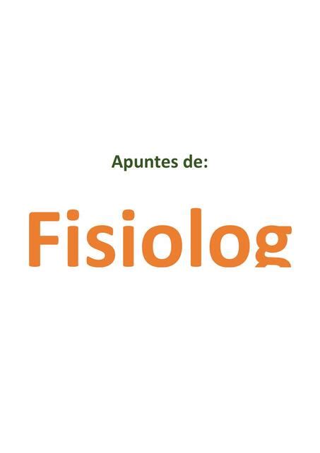 Apuntes de Fisiología Gissella Jamileth Aguilar Nieves uDocz