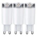 3 x Paulmann LED Leuchtmittel Stiftsockel 2 4W 21W G9 230V warmweiß