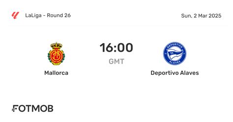 Mallorca Vs Deportivo Alaves Live Score Predicted Lineups And H2h Stats