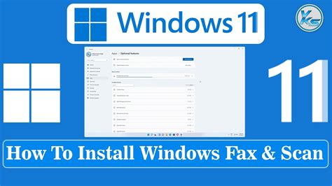 How To Install Windows Fax And Scan On Windows 11 Youtube