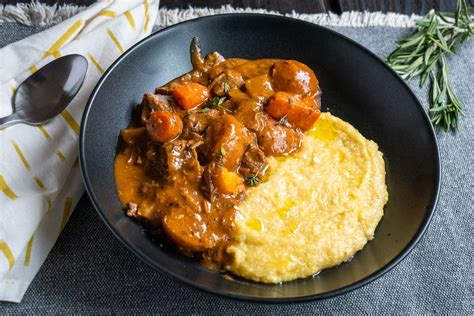 Italian Beef Stew Over Creamy Polenta — San Gennaro