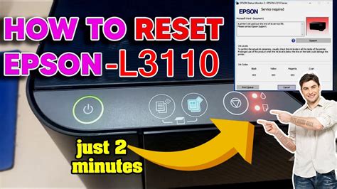 Epson L3110 Red Light Blinking Solution How To Reset Epson L3210 L3251 L3150 L3110 Resetter