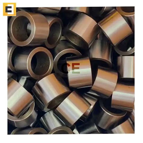 Ce Golden Round Aluminium Non Polished Flanged Sintered Bronze Bushes