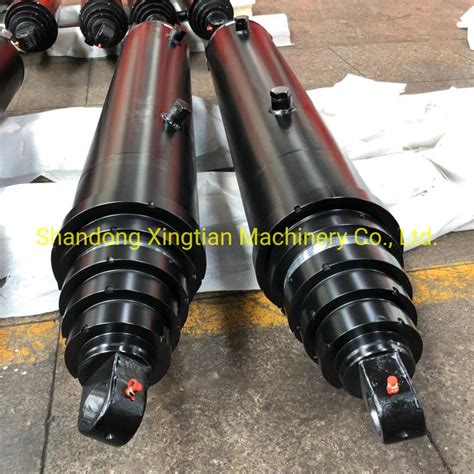 Custom Single Acting Telescopic Hydraulic Cylinder For Dump Truck