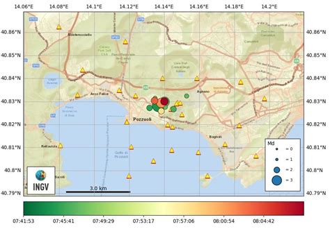 Tre forti scosse di terremoto a Napoli oggi 14 aprile la più forte