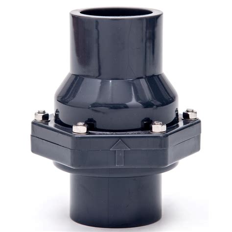 High Quality PVC Wafer Type Swing Disc Check Valve UPVC Flange Sewage